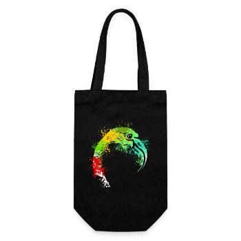 Art éclaboussé de flamant rose - Sac à bouteille - noir - Devant