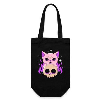 Pastel Gothic - Gift Bag for Bottles - black - Front