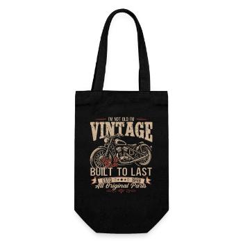 Cadeau du 77e anniversaire motard motard 1949 - Sac à bouteille - noir - Devant