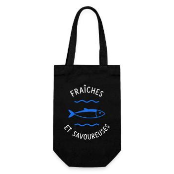 Fraîches et Saveurs Poisson Bleu - Sac à bouteille - noir - Devant