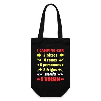 Les chiffres du Camping-Car c'est 0 Voisin - Sac à bouteille - noir - Devant