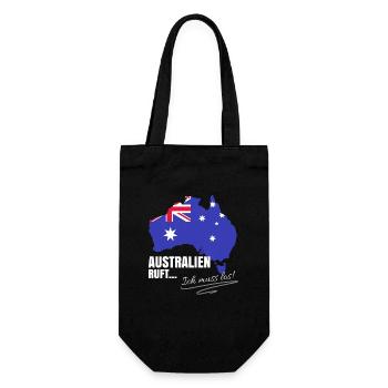 Australien Auswandern - Geschenkbeutel für Flaschen - Schwarz - Vorne