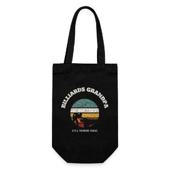 Billiards Grandpa Retro - Sac à bouteille - noir - Devant