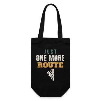 Just One More Route - Gift Bag for Bottles - black - Front