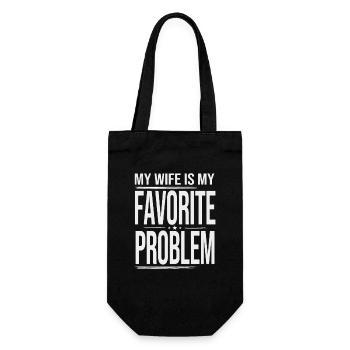 Ma femme est mon couple d’humour de mariage à problèmes préféré - Sac à bouteille - noir - Devant