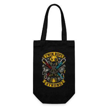 Industrial Climber Height Worker Twin Rope Strong - Gift Bag for Bottles - black - Front