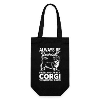 Expressions de cardigan corgi gallois Cadeau drôle de corgi - Sac à bouteille - noir - Devant