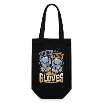Raise Your Gloves Boxing Gloves - Gift Bag for Bottles - black - Front