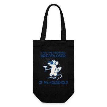 Main breadwinner of my household - Gift Bag for Bottles - black - Front