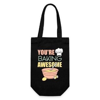 Cake Baking Pastry Chef Cake Baker - Gift Bag for Bottles - black - Front