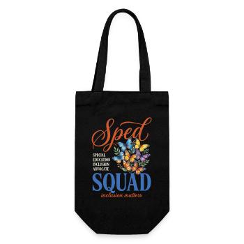 Sonderpädagogiklehrer für Sonderpädagogik im Sonderunterricht der Sondergruppe - Geschenkbeutel für Flaschen - Schwarz - Vorne