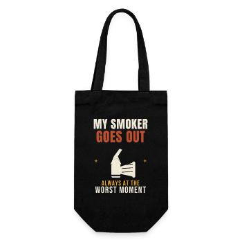 Beekeeping My Smoker Goes Out Funny Apiary Beekeep - Gift Bag for Bottles - black - Front