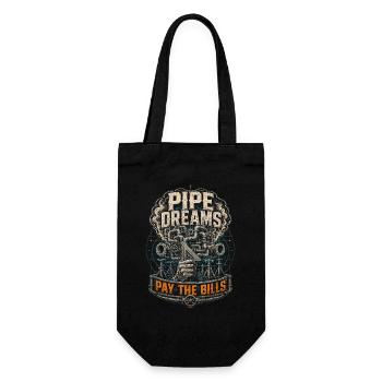 Pipe Layer Pipeline Builder - Gift Bag for Bottles - black - Front