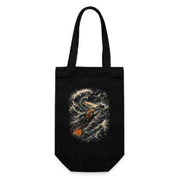 Coast Guard Lifeguard - Gift Bag for Bottles - black - Front