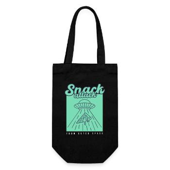 Snack de pizza OVNI - Sac à bouteille - noir - Devant