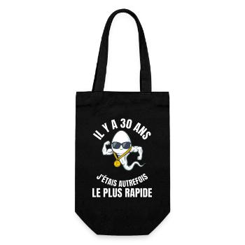 30 Ans J'étais Le Plus Rapide Cadeau Humour - Sac à bouteille - noir - Devant