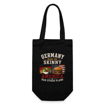 German American Origin and Tradition - Gift Bag for Bottles - black - Front
