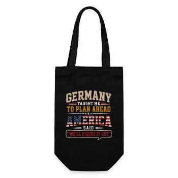 German American German Roots Pride - Gift Bag for Bottles - black - Front