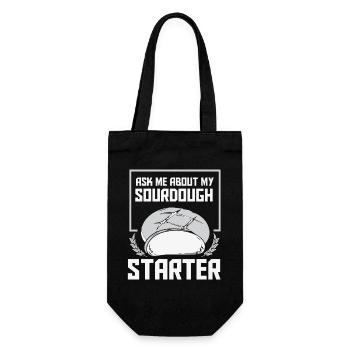 Bread Baker Bakery Bread Roll Baking - Gift Bag for Bottles - black - Front