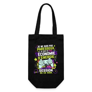 Gamer En Mode Économie D'Énergie - Humour games - Sac à bouteille - noir - Devant