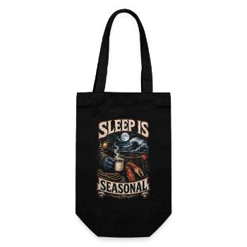 Alaska King Crab Sleep Is Seasonal - Gift Bag for Bottles - black - Front