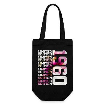 LIMITED EDITION 1960 - 66 YEARS - 66TH BIRTHDAY - Gift Bag for Bottles - black - Front