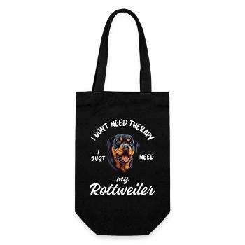 Chien de thérapie Rottweiler - Sac à bouteille - noir - Devant