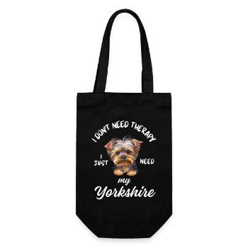Thérapie du Yorkshire Terrier - Sac à bouteille - noir - Devant