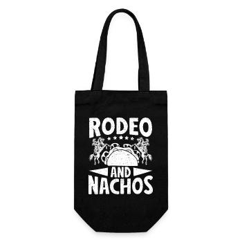 Rodeo Horse Riding Rodeo & Nachos Cowboy - Gift Bag for Bottles - black - Front