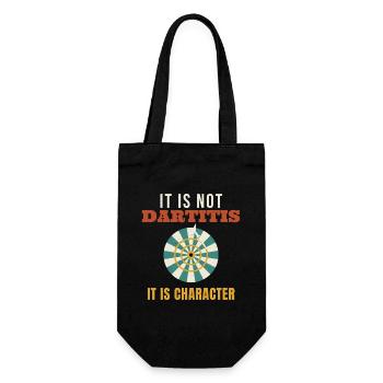Darts It Is Not Dartitis It Is Character Funny Dar - Geschenkbeutel für Flaschen - Schwarz - Vorne