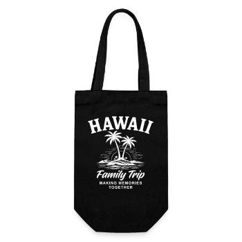 Hawaii Family Trip Making Memories - Geschenkbeutel für Flaschen - Schwarz - Vorne