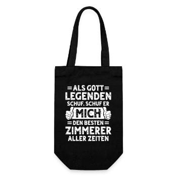 Zimmerer - Geschenkbeutel für Flaschen - Schwarz - Vorne