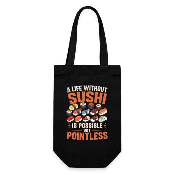 Sushi Japanese Sushi Gift - Gift Bag for Bottles - black - Front