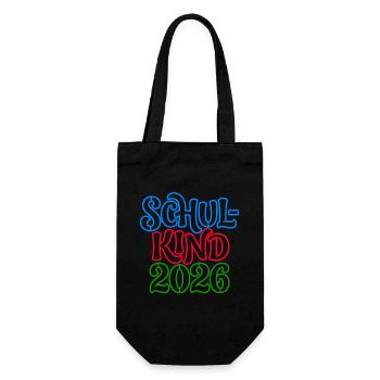 Schoolchild 2026 | Neon Optics | School enrollment - Gift Bag for Bottles - black - Front