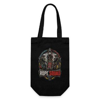 Industrial climbers at heights - Gift Bag for Bottles - black - Front