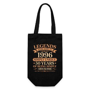 Né en 1996, unique 30 ans - Sac à bouteille - noir - Devant