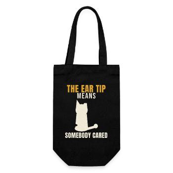 Un bout d’oreille avec des oreilles de chat signifie - Sac à bouteille - noir - Devant