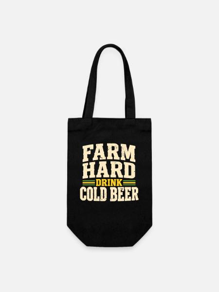 Bierliebhaber Bierfreunde Bier Fan Geschenk - Geschenkbeutel für Flaschen - Schwarz