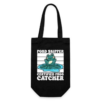 Frog Catcher Pond Skipper Frog - Geschenkbeutel für Flaschen - Schwarz - Vorne