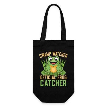 Frog Catcher Swamp Watcher Frog - Geschenkbeutel für Flaschen - Schwarz - Vorne