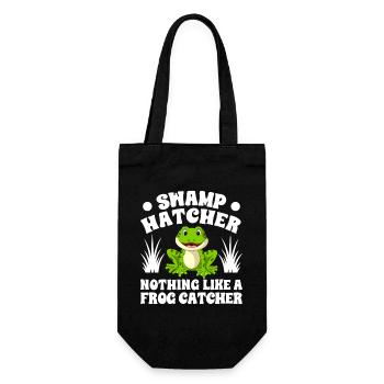 Frog Catcher Swamp Hatcher Frog - Geschenkbeutel für Flaschen - Schwarz - Vorne