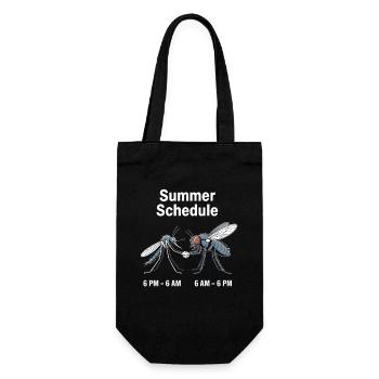 Mücke Fliege Summer Schedule Mückenstich Mücken - Geschenkbeutel für Flaschen - Schwarz - Vorne