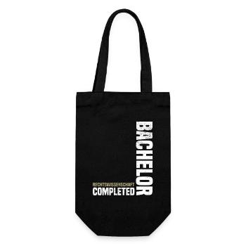 Bachelor Rechtswissenschaft - Geschenkbeutel für Flaschen - Schwarz - Vorne