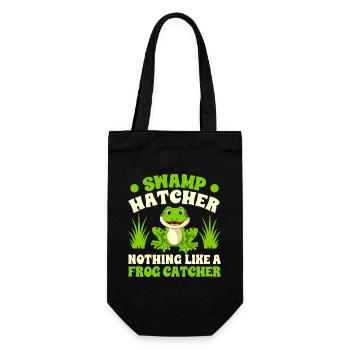 Frog Catcher Swamp Hatcher Frog - Geschenkbeutel für Flaschen - Schwarz - Vorne