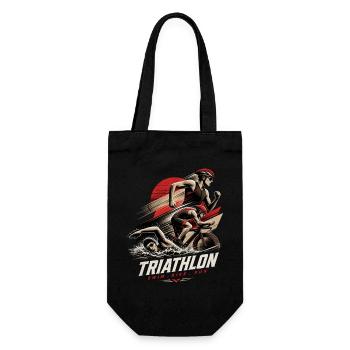 Triathlon - Geschenkbeutel für Flaschen - Schwarz - Vorne