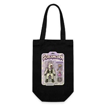 Screamcorn Unicorn Krieger - Geschenkbeutel für Flaschen - Schwarz - Vorne