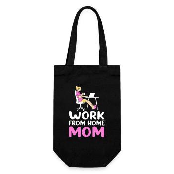 Remote Homeoffice - Geschenkbeutel für Flaschen - Schwarz - Vorne