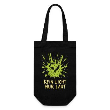 Kein Licht Nur Laut Rock-Graphic - Geschenkbeutel für Flaschen - Schwarz - Vorne