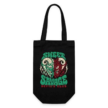 Sweet Savage Devil´s Club 666 - Halloween  - Geschenkbeutel für Flaschen - Schwarz - Vorne