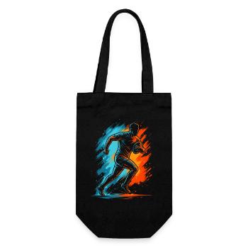 Rugbyspieler Jungen Herren Rugby - Geschenkbeutel für Flaschen - Schwarz - Vorne